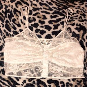 Super cute lace crop top